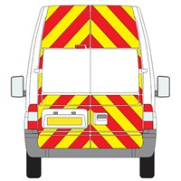 Ford Transit Full Chevron Kit with Window cut-outs ( 2006 - 2014) (High roof H3) Engineering Grade