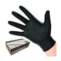 Black Nitrile Gloves Medium - 100